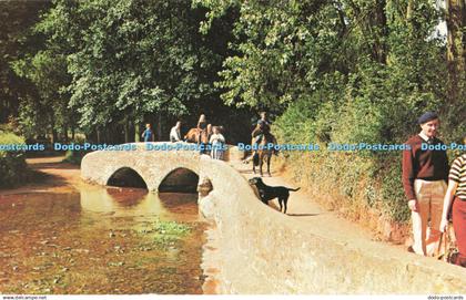 R686420 Dunster. The Pack Horse Bridge. 1967