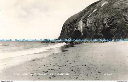 R688765 Cardiganshire. Beach and Caves. Penbryn. Valentine. RP