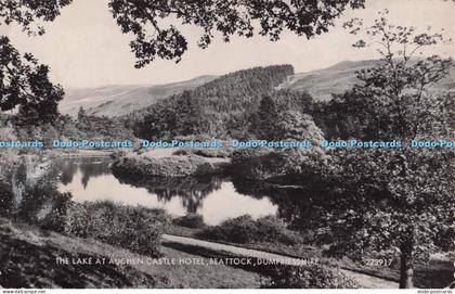 R689929 Dumfriesshire. The Lake at Auchen Castle Hotel. Beattock. Valentine. RP