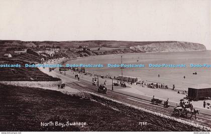 R690154 Swanage. North Bay. Postcard