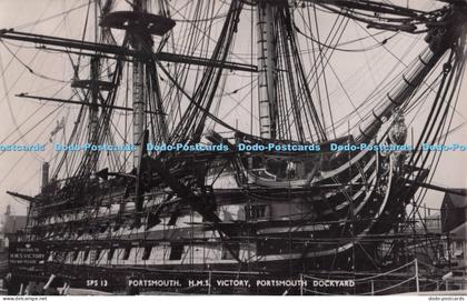 R694867 Portsmouth. H. M. S. Victory. Portsmouth Dockyard. Roberts and Wrate Ltd