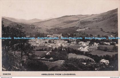 R700812 Ambleside from Loughrigg. Postcard