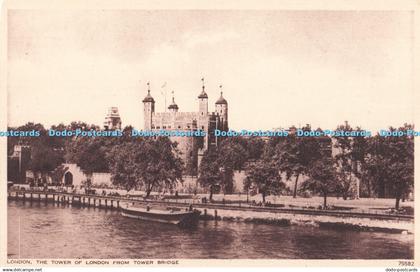 R719536 London The Tower of London From Tower Bridge Photochrom London Tunbridge