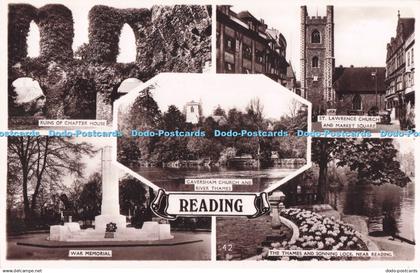 R720152 Reading War Memorial The Thames and Sonning Lock near Reading Ruins of C