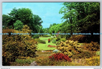 R745285 Kirkcudbrightshire View View of Part of the Gardens of Threave House Cas