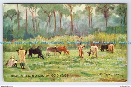 R777608 Fulani Herdsmen at Mampon Gold Coast Tuck Series IV Gold Coast Governmen