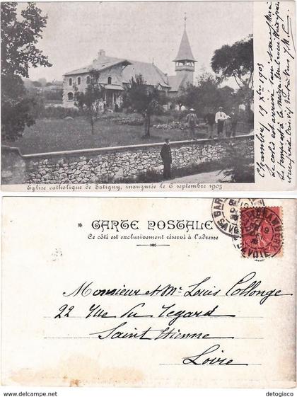 SATIGNY - EGLISE CATHOLIQUE - SVIZZERA - SUISSE - SCHWEIZ - SWITZERLAND -62029-