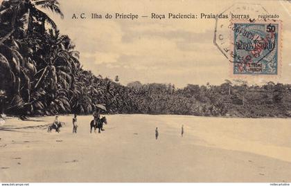 A.C. ILHA DO PRINCIPE - São Tomé e Príncipe, Roca Paciencia 1922 Postcard STAMPS