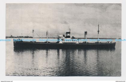 C021104 M. S. Tokai Maru. J. and R. Card of Guam. Postcard