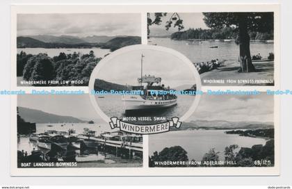 C022653 Windermere. Boat Landings Bowness. Windermere from Adelaide Hill. Chadwi