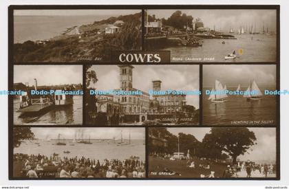 C024704 Cowes. The Green. At Cowes. Osborne House. Gurnard Bay. RP. Multi View