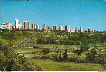 CANADA - Skyline, Edmonton, Alberta, Postcard 1978