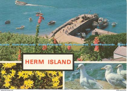 D006324 The Harbour. Herm Island. C. I. Multi view. Jarrold