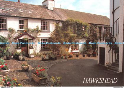 D054252 Hawkshead. Old Cottages at Hawkshead. Lake District. J. Salmon