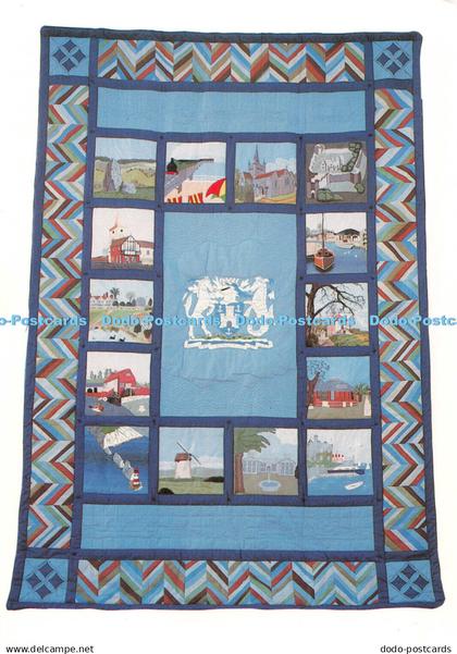 D084896 Isle of Wight Quilt. Isle of Wight Branch. Larkfield Printing Company. E