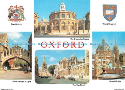 D106766 Oxford. The High Street. Oxford Skyline. Oxford Bridge of Sighs. Thomas