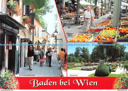 D115268 Baden bei Wien. Rosarium. Gruner Markt. Meixner. Multi View