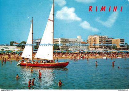 D117078 Rimini. Sails and Hotel. B. Marcaccini Rimini. 1971