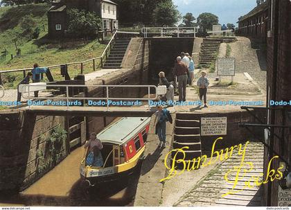 D118879 Bunbury Staircase Locks. Shropshire Union Canal. Douglas M. Smith