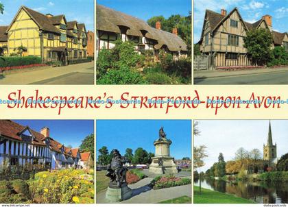 D145142 Shakespeares Stratford upon Avon. Salmon. Warwickshire. Multi View