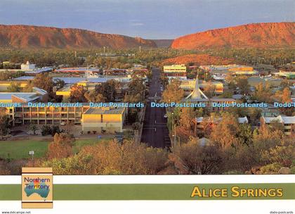 D169586 A View of Alice Springs From Anzac Hill. Barker Souvenirs. Derek Roff