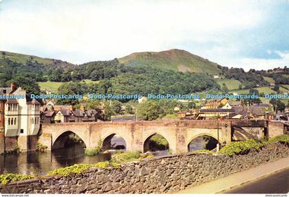 D182946 Denbighshire. Llangollen Bridge. J. Arthur Dixon. Douglas Scott