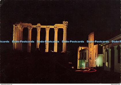 D187562 Evora. Temple of Diana. by Night. Portugal Turistico