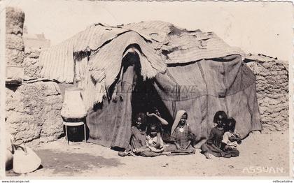 * EGYPT - Assuan Aswan 1937 Photopostcard MacGillivrays (Conference Montreux)