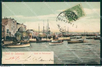 Grecia Greece Salonique Turkey postcard cartolina MT0062