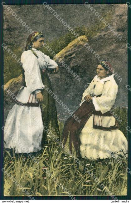 Grecia Greece Types Ethnic postcard cartolina MT0016