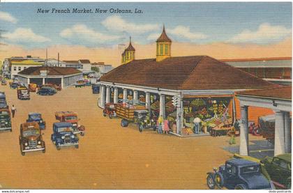 PC11209 New French Market. New Orleans. La. Genuine Curteich. 1957