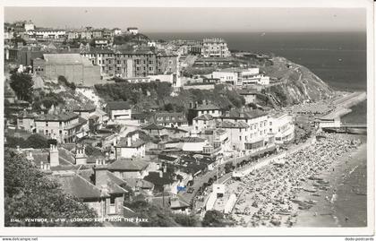 PC25417 Ventnor I. of W. Looking East from the Park. Nighs. Ventnor. No 5546. RP