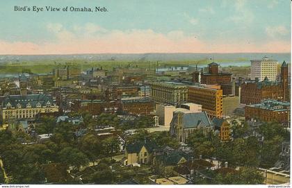 PC36447 Birds Eye view of Omaha. Neb. Barkalow Bros. 1913. B. Hopkins