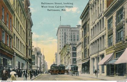 PC50376 Baltimore Street Looking West from Calvert Street. Baltimore. Md. Ottenh