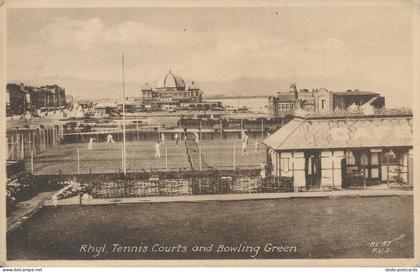 PC73123 Rhyl. Tennis Courts and Bowling Green. Frith. 1941