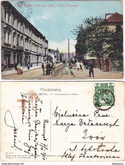 PRZEMYSL ULICA - UCRAINA - UKRAINE - VIAGG. 1910 -21394-