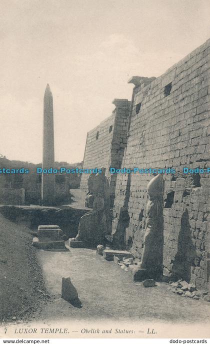 R009897 Luxor Temple. Obelisk and Statues. LL. No 7