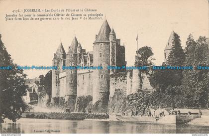 R016410 Josselin. Les Bords de l Oust et le Chateau. Laurent Nel. No 4576