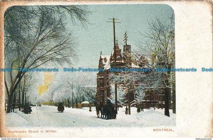 R017724 Sherbrooke Street in Winter. Montreal