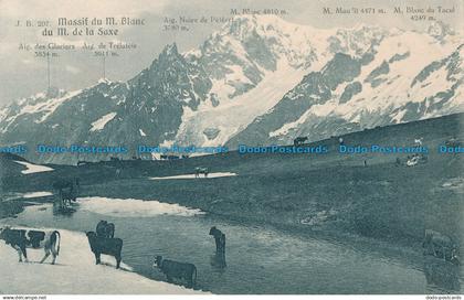 R019886 Massif du M. Blanc du M. de la Saxe. J. Brocherel