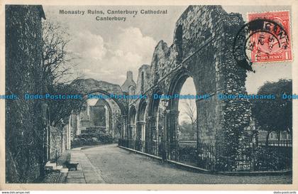 R022191 Monastry Ruins. Canterbury Cathedral. Canterbury. 1931