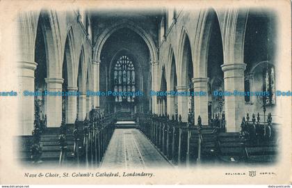 R026037 Nave and Choir. St. Columbs Cathedral. Londonderry. Reliable