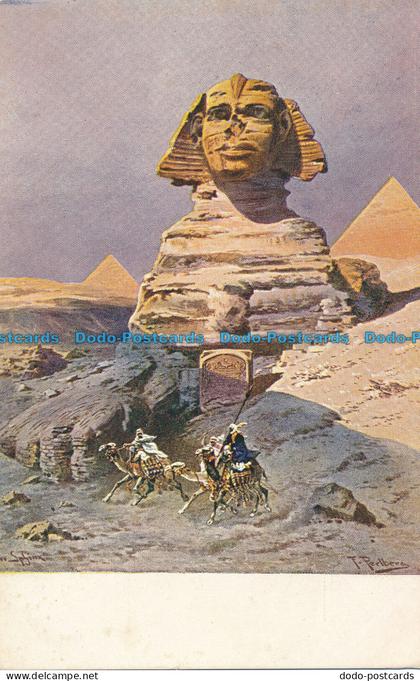 R034868 Old Postcard. Sphinx. Cairo