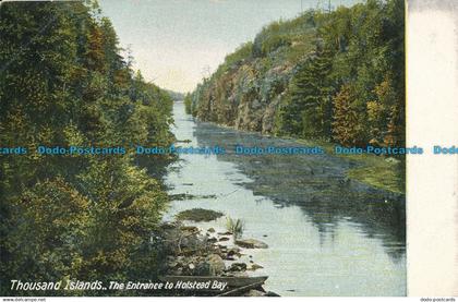 R039017 Thousand Islands. The Entrance to Holstead Bay. C. M. Bannister