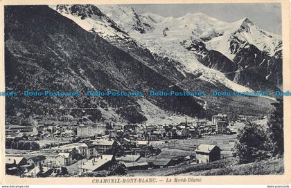 R052350 Chamonix Mont Blanc. Le Mont Blanc. G. Tairraz