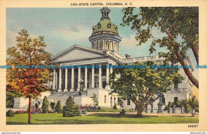 R058994 State Capitol. Columbia. S. C. Asheville Post Card