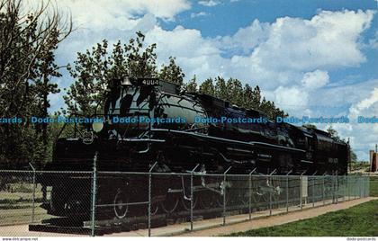 R066064 Big Boy Steam Engine No. 4019 in Holiday Park. Cheyenne. Wyoming. D and