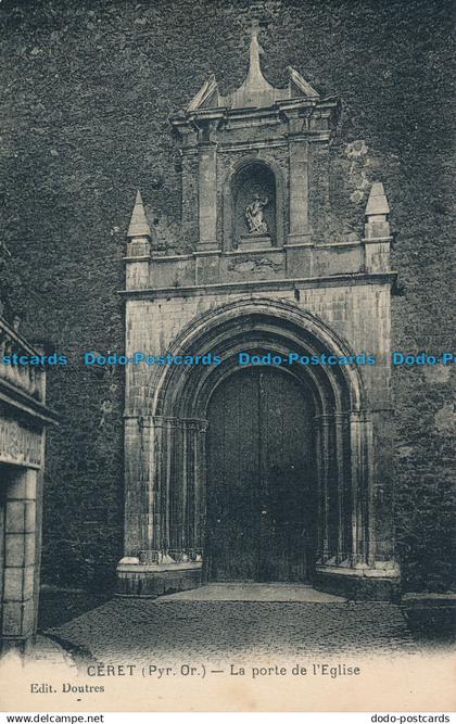 R071551 Ceret. La Porte de l Eglise. Doutres