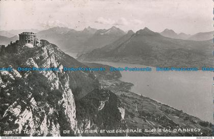 R085636 Lac d Annecy. Le Teleferique de Veyrier. Vue Generale sur le Lac