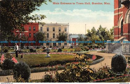 R091291 Main Entrance to Town Hall. Brandon. Man. Valentine